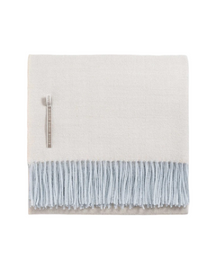 Alpaca Throw, Herringbone Arctic