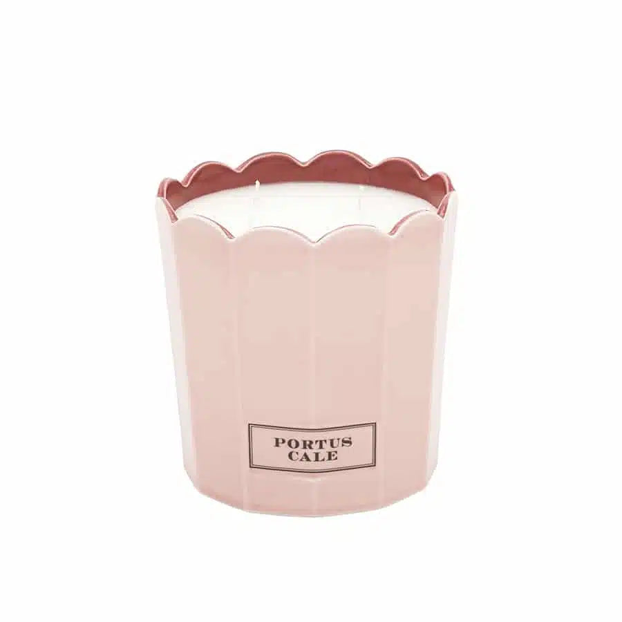Rosé Blush Scented Candle in Ceramic Vessel