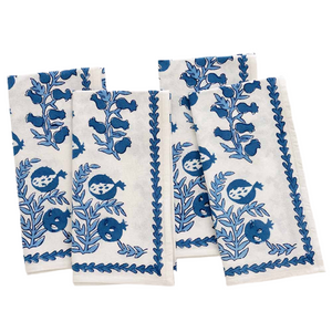 Pom Bells Wedgewood Napkin | Set of 4