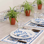 Load image into Gallery viewer, Pom Bells Wedgewood Napkin | Set of 4
