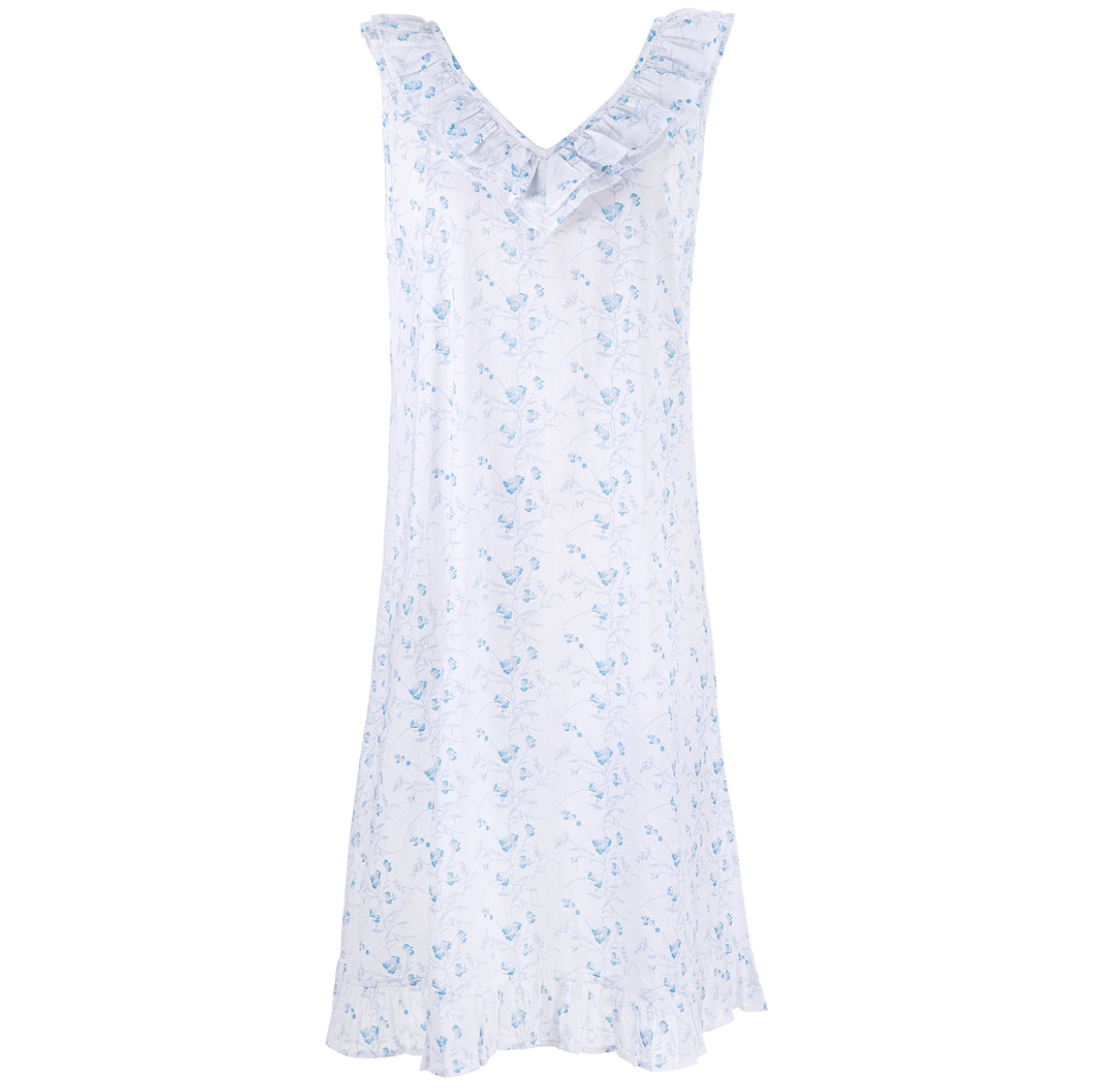 Lily Cotton Ruffle Nightgown