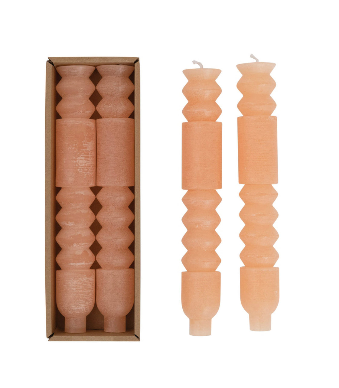 Totem Pillar Candle Set of 2