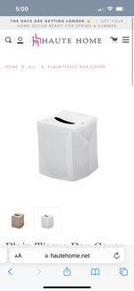 Load image into Gallery viewer, Plain Linen Tissue Box Cover
