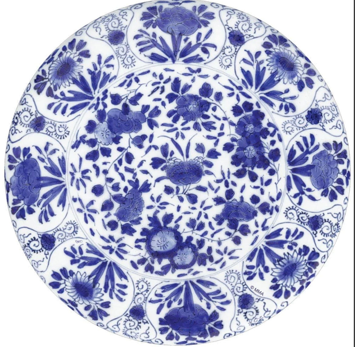 Delft Die-Cut Placemat in Blue - 4 Per Package