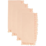 Load image into Gallery viewer, Saro Fringe Dinner Napkin, Peach, Set of 4
