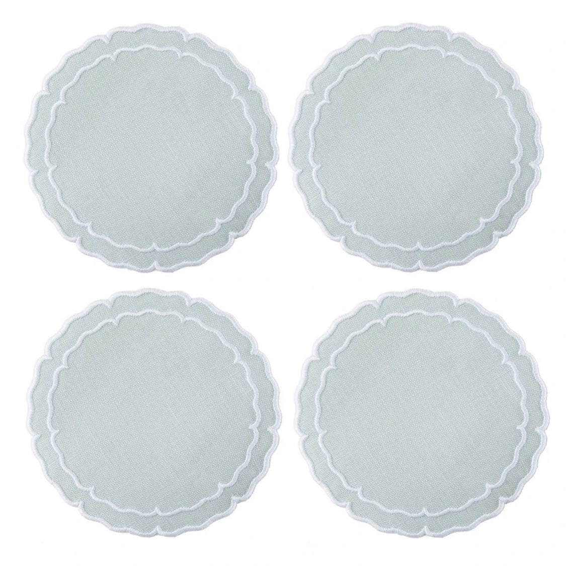Scalloped Round Coasters